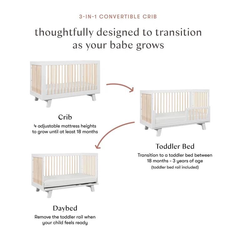 Hudson 3-in-1 Convertible Crib
