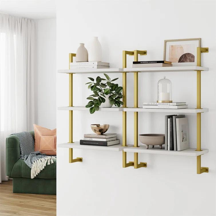 Nathan James Floating Bookcase