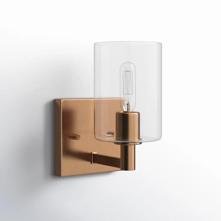 Haines Single Transparent Dimmable Bath Sconce