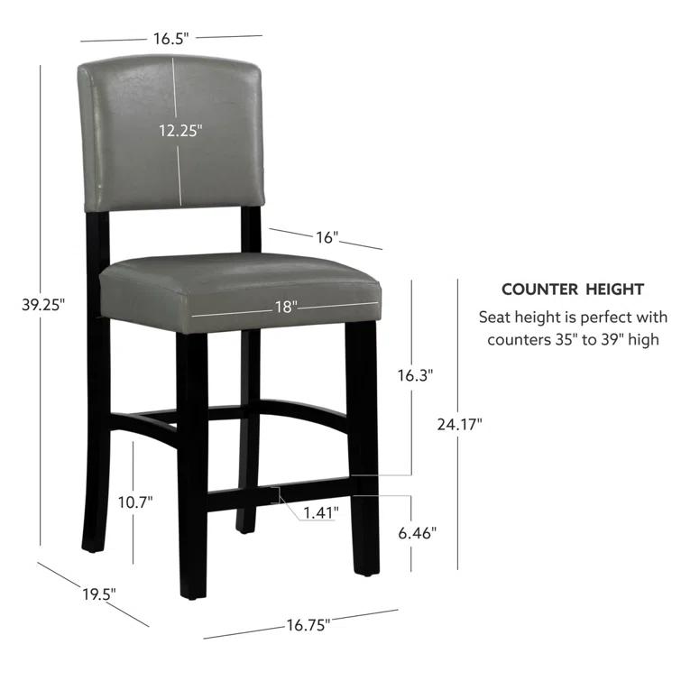 Monaco Upholstered Counter/Bar Stool