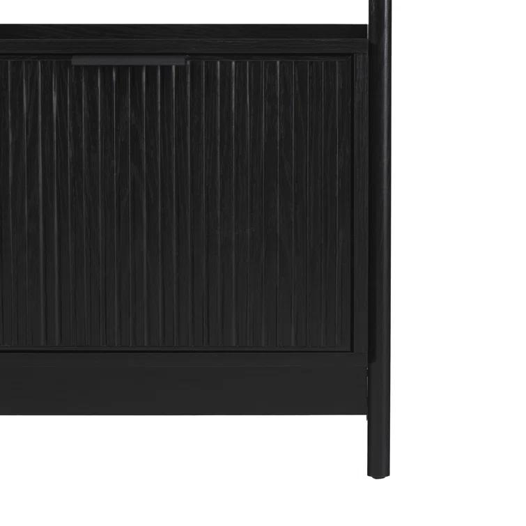 Transitional Narrow Bookshelf with Drawer on Bottom