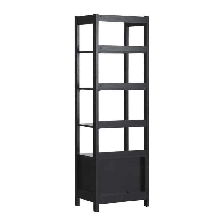 Transitional Narrow Bookshelf with Drawer on Bottom