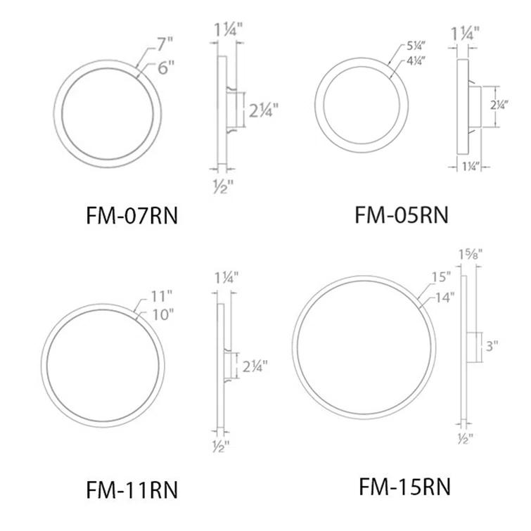 Simple Circle Dimmable LED Flush Mount Light