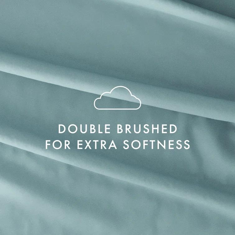 Simply Soft Brushed Microfiber Solid 6 Piece Sheet Set