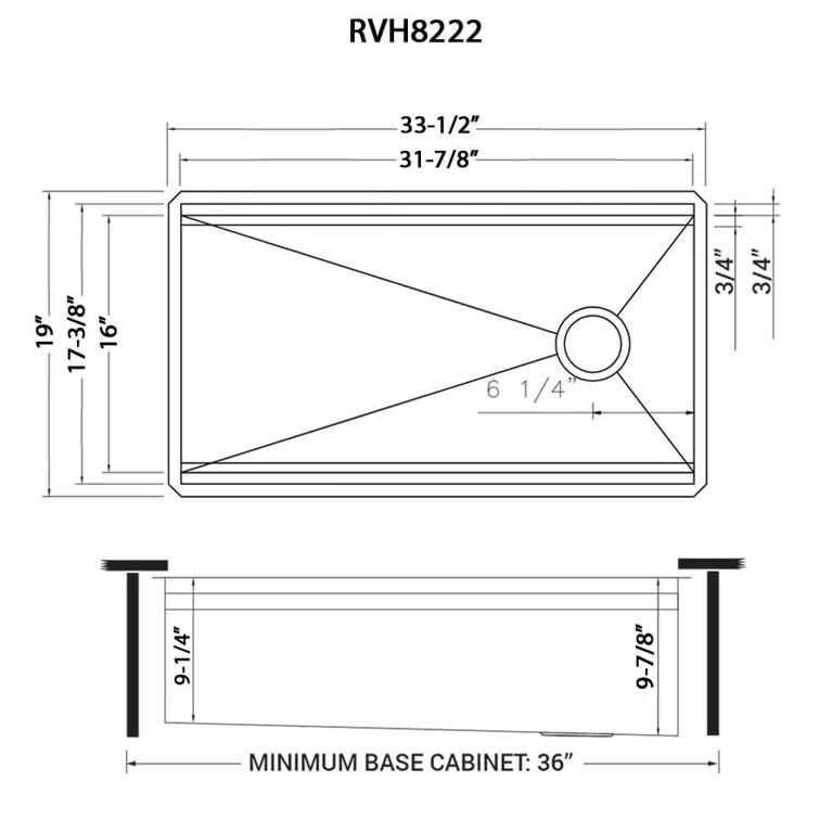 Ruvati 33-inch Workstation Two-Tiered Ledge Kitchen Sink Undermount 16 Gauge Stainless Steel
