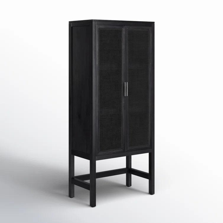 Hannah Narrow Cabinet - Black and Black