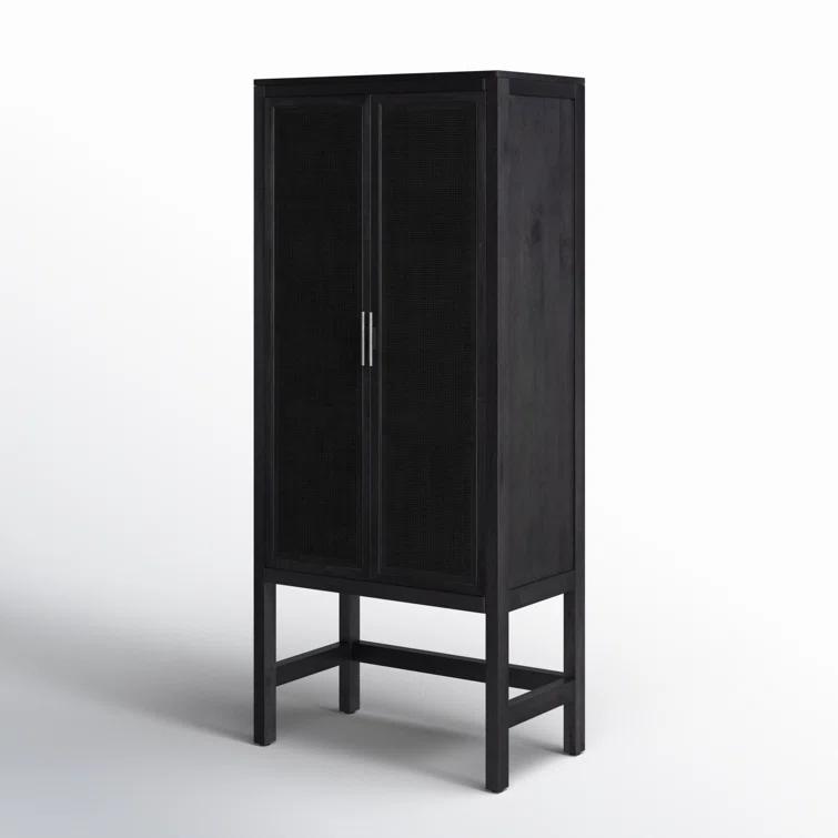 Hannah Narrow Cabinet - Black and Black