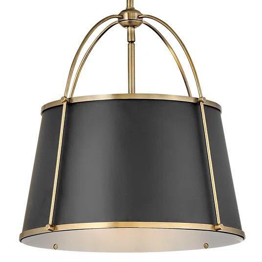 4894WS-Hinkley Lighting-Clarke - 12W 1 LED Large Pendant-16.25 Inches Tall and 16.25 Inches Wide-Warm Brass Finish
