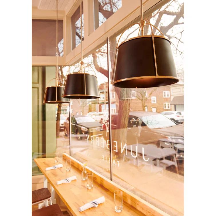 4894WS-Hinkley Lighting-Clarke - 12W 1 LED Large Pendant-16.25 Inches Tall and 16.25 Inches Wide-Warm Brass Finish