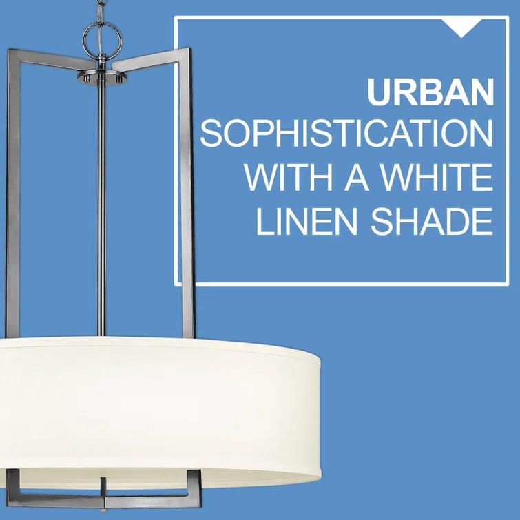 Hampton 3 - Light Unique / Statement Drum Pendant
