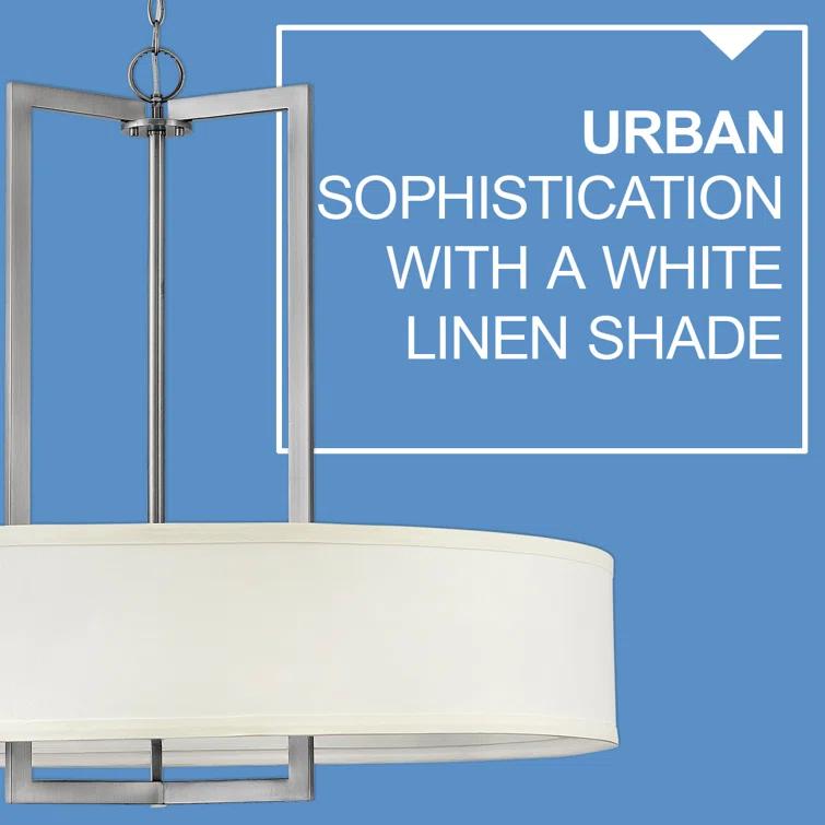 Hampton 3 - Light Unique / Statement Drum Pendant
