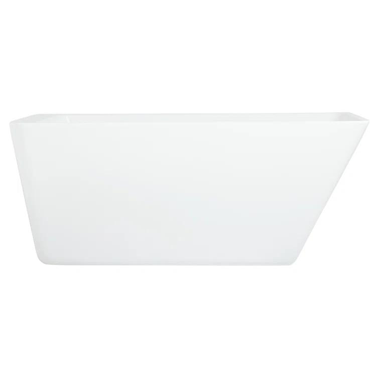 Jaidyn 55" Freestanding Soaking Acrylic Bathtub