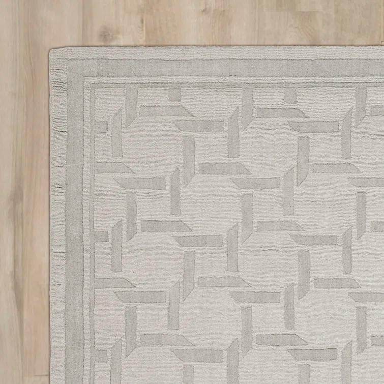Resort Martha Stewart Hand Tufted Wool Geometric Rug