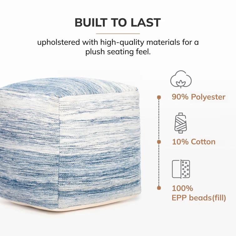 Clay Upholstered Pouf