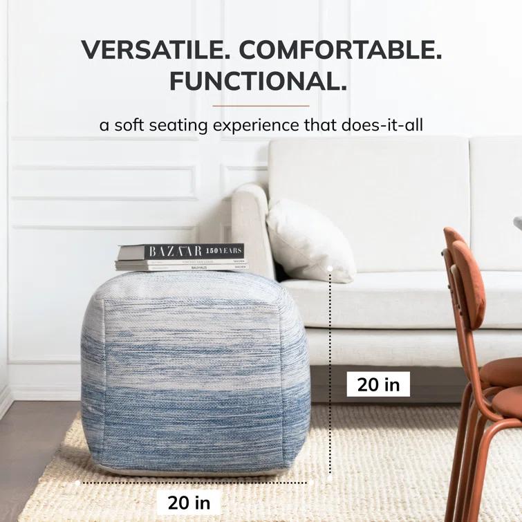 Clay Upholstered Pouf