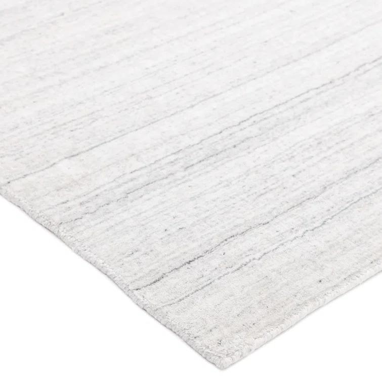 Harbor Hand Loomed Wool/Viscose/Cotton Area Rug in Ivory