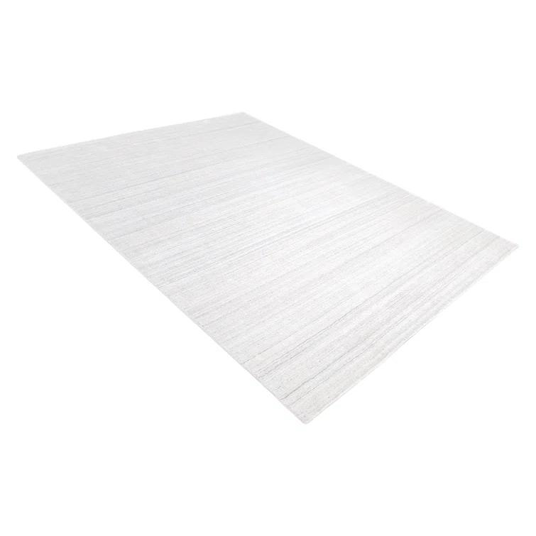 Harbor Hand Loomed Wool/Viscose/Cotton Area Rug in Ivory