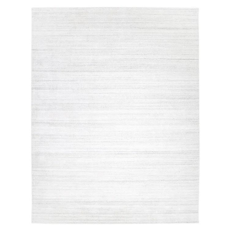 Harbor Hand Loomed Wool/Viscose/Cotton Area Rug in Ivory