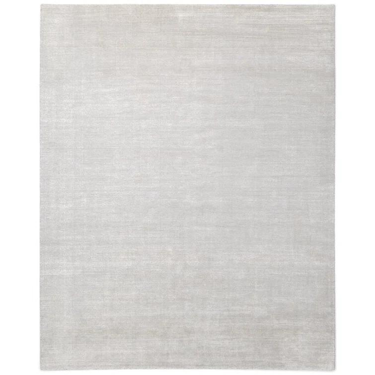 Cordi 9' x 12' Gray Hand-Knotted Wool Viscose Cotton Rug