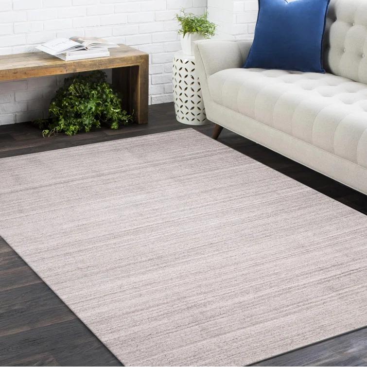 Solo Rugs Halsey Handmade Area Rug, 8 ft x 10 ft, Linen