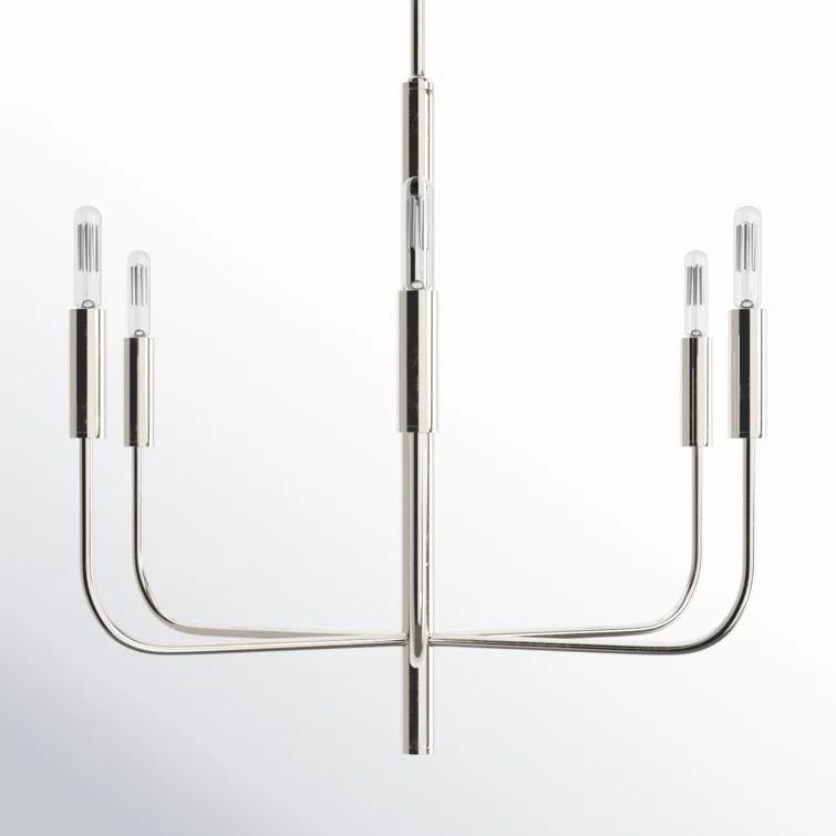 Ellen DeGeneres Brianna Polished Nickel 6-Light Traditional Chandelier