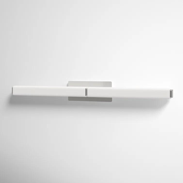 Vogue Brushed Nickel 17" LED Vanity Light with Opal Glass