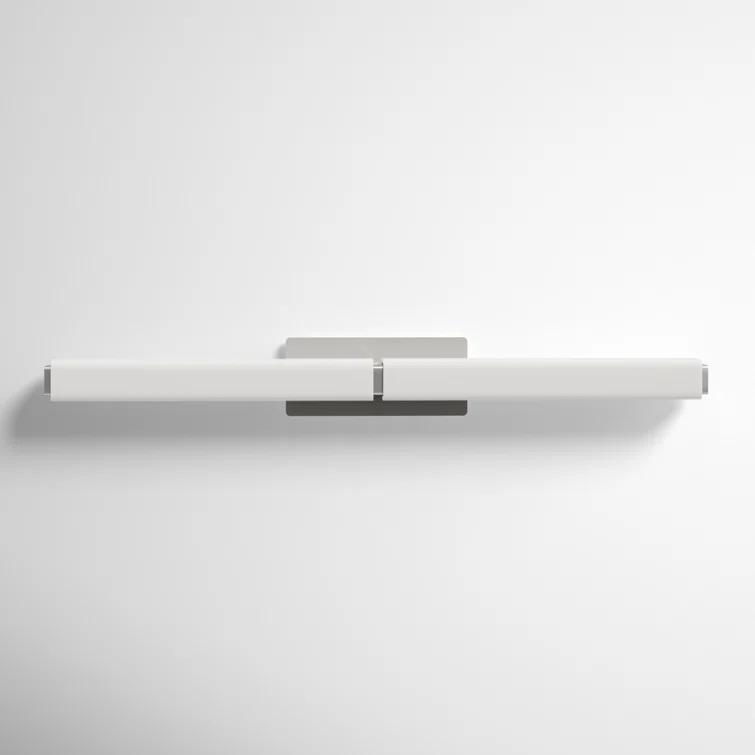 Vogue Brushed Nickel 17" LED Vanity Light with Opal Glass