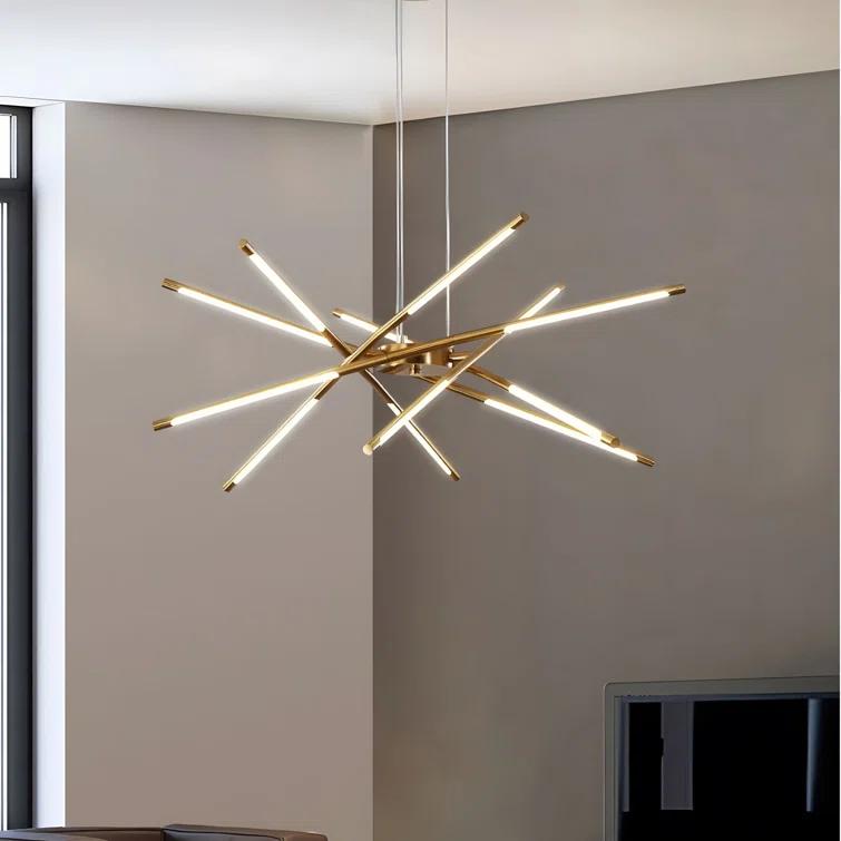Mahonia 12 - Light Linear Chandelier