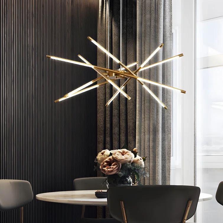 Mahonia 12 - Light Linear Chandelier