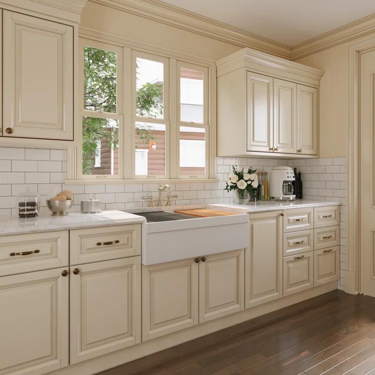 33" L X 20" W White Fireclay Double Bowl Workstation Farmhouse Kitchen Sink with Cutting Board And Dish-Drying Rack