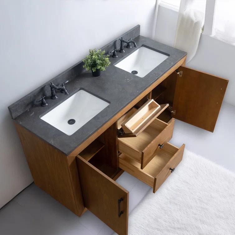60" Double Bathroom Vanity Set with Top