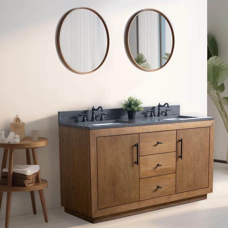 60" Double Bathroom Vanity Set with Top