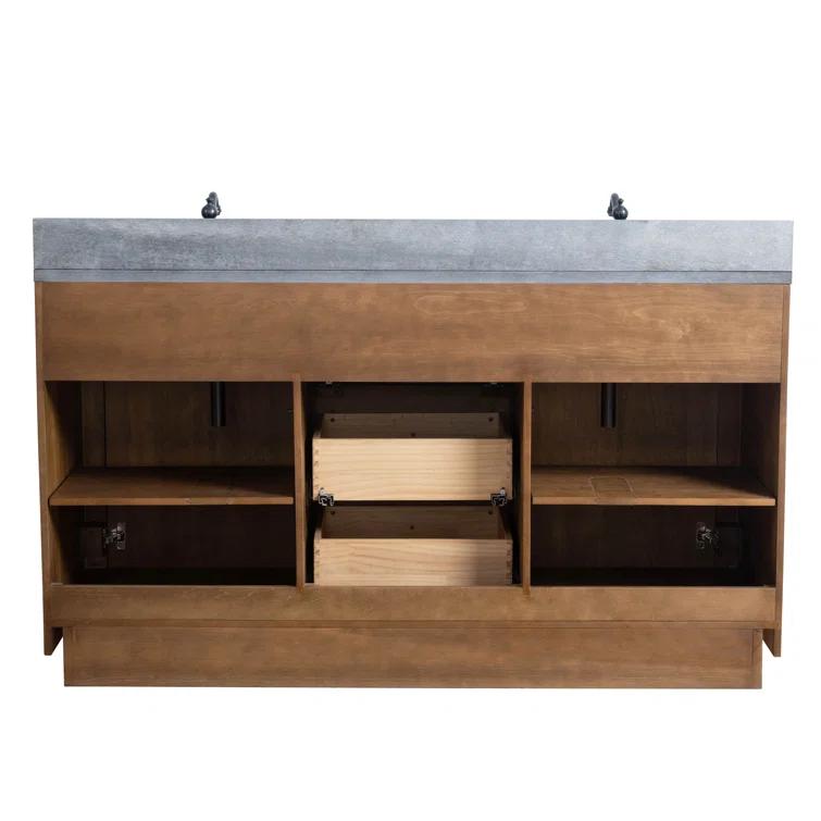 60" Double Bathroom Vanity Set with Top