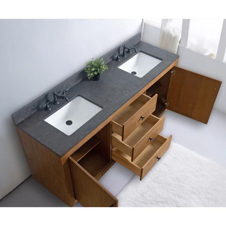 72" Free Standing Double Bathroom Vanity