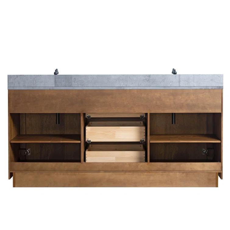 72" Free Standing Double Bathroom Vanity