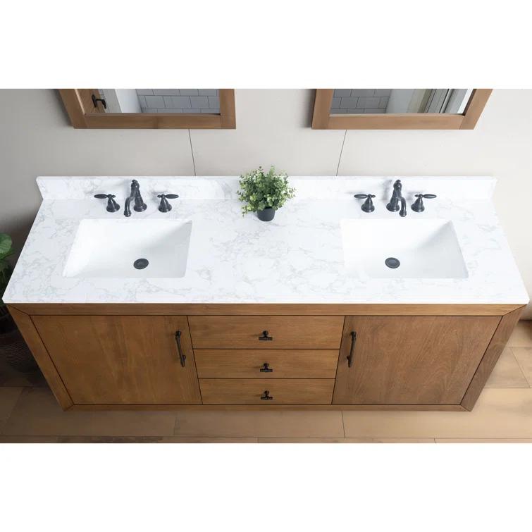 72" Free Standing Double Bathroom Vanity