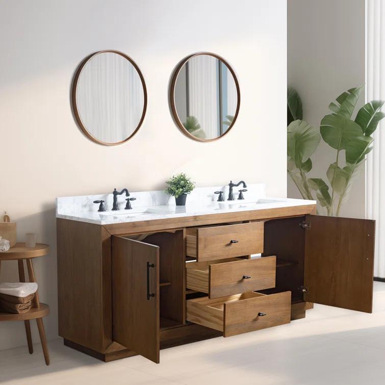 72" Free Standing Double Bathroom Vanity