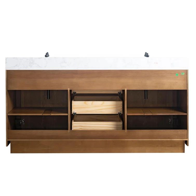 72" Free Standing Double Bathroom Vanity