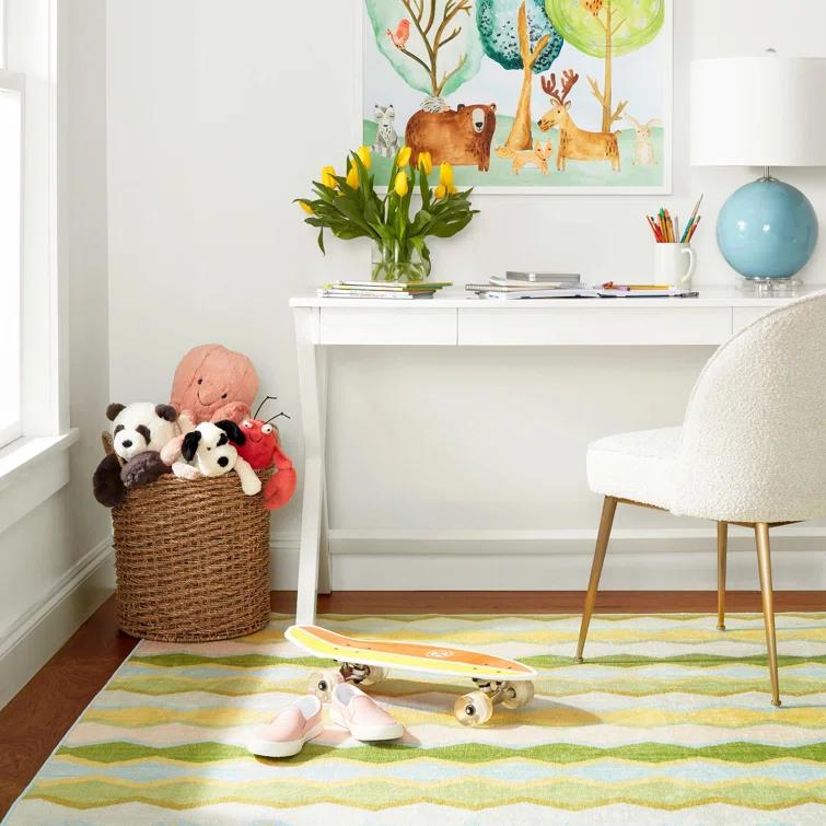 Safety Net Kit Kemp x Annie Selke Safety Net Green Machine Washable Rug