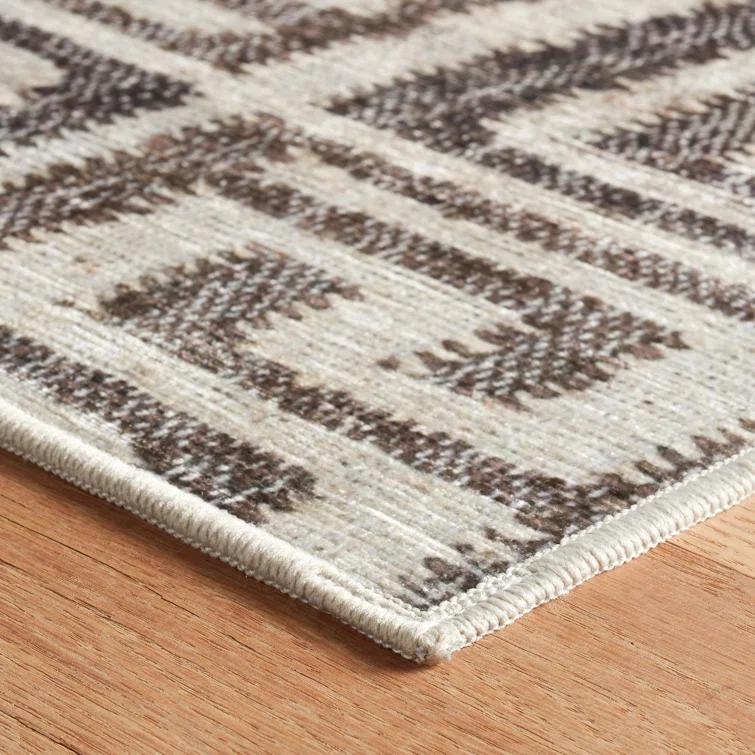 Dash and Albert Rugs Auricula Natural Machine Washable Rug