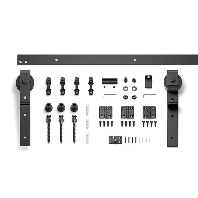 Coast Sequoia 84"H Embossing Bi-Fold Barn Door With Sliding Hardware Kit