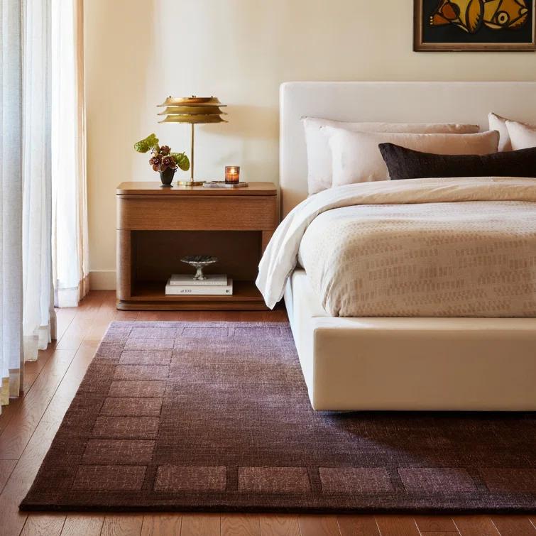 Milchan High Low Wool Blend Area Rug