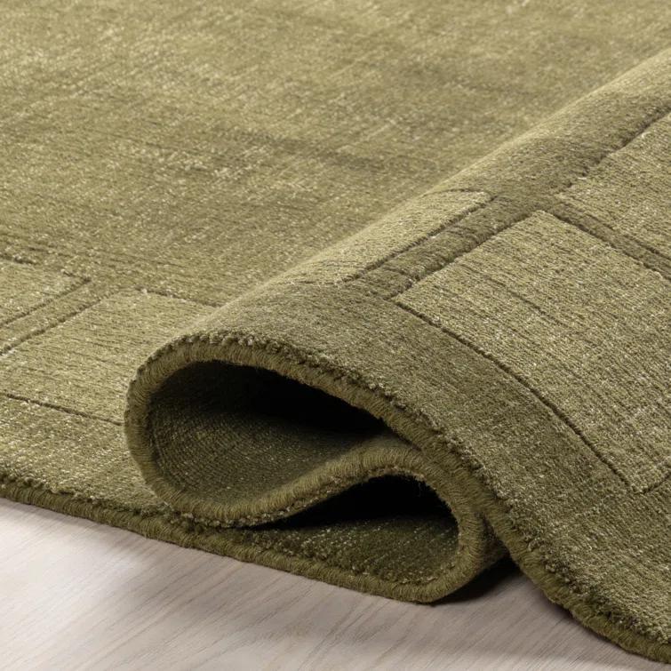 Milchan High Low Wool Blend Area Rug