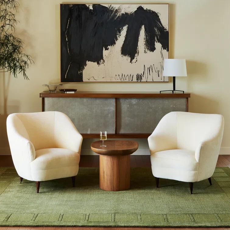 Milchan High Low Wool Blend Area Rug