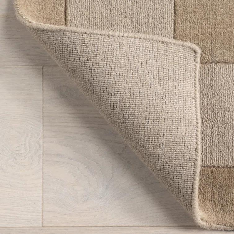 Milchan High Low Wool Blend Area Rug