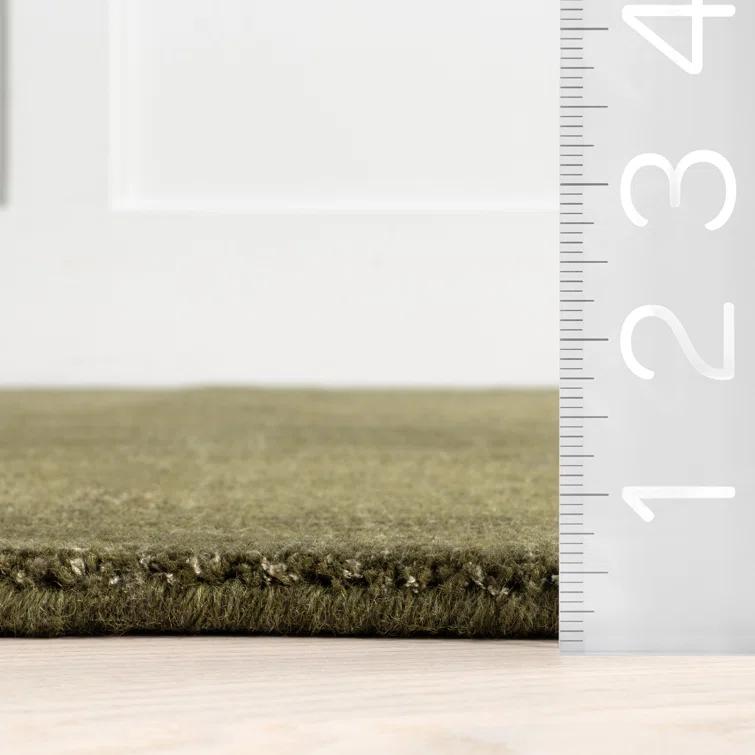 Milchan High Low Wool Blend Area Rug