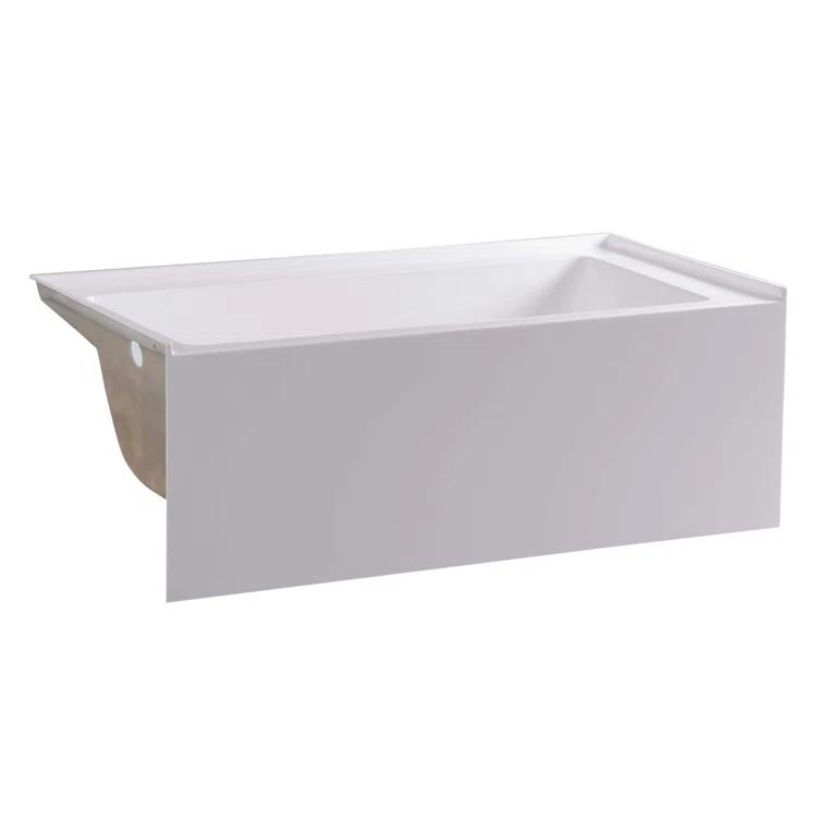 Apron Soaking Acrylic Bathtub