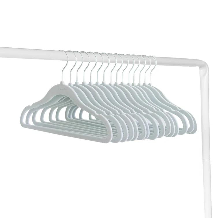 3 Sprouts 3 Sprouts -  Non-Slip Velvet Hangers for Baby Clothes - Pack of 30 - Blue (Set of 30)