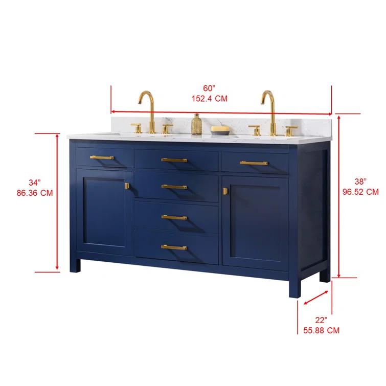 Jasper 60'' W Double Vanity
