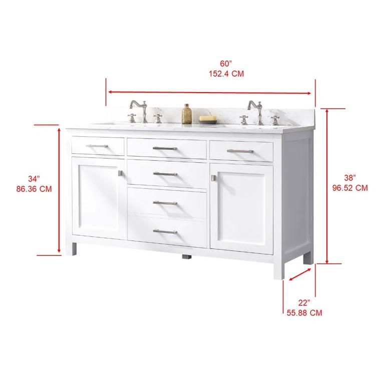Jasper 60'' W Double Vanity